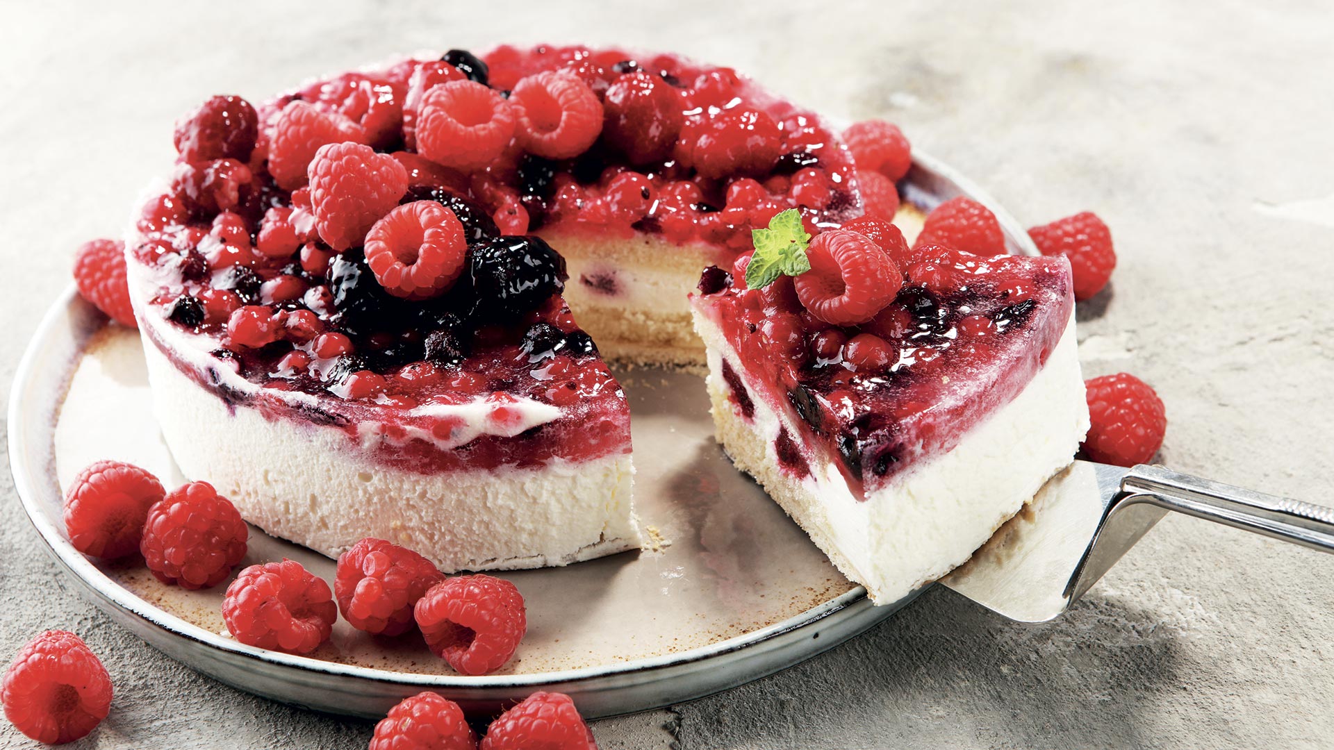 Sabelli distribuzione ricetta cheescake ai frutti di bosco